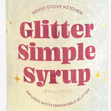 Glitter Simple Syrup for Cocktail, Mocktails, Coffee, Tea & More, 16 fl oz