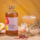 Rose Honey & Lemon Cocktail & Mocktail Mixer, 16 fl oz