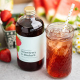 Strawberry & Rhubarb Cocktail & Mocktail Mixer, 16 fl oz