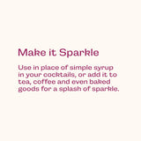 Glitter Simple Syrup for Cocktail, Mocktails, Coffee, Tea & More, 16 fl oz