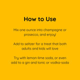 Glitter Mimosa Wine, Cocktail & Mocktail Mixer, 16 fl oz