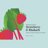 Strawberry & Rhubarb Cocktail & Mocktail Mixer, 16 fl oz