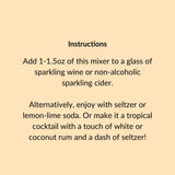 Mimosa Tangerine & Mango Cocktail & Mocktail Mixer, 16 fl oz