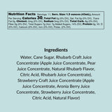 Strawberry & Rhubarb Cocktail & Mocktail Mixer, 16 fl oz